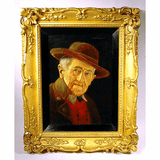 Portrait of a man signed J.Huysbah