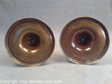 Rare 16th C. Matching Pair of Flemish Brass Candlesticks