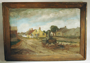 Rare 19thC. oil painting of 'Sconset, Nantucket, Mass.