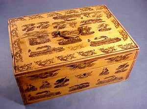 Rare American decorated box.