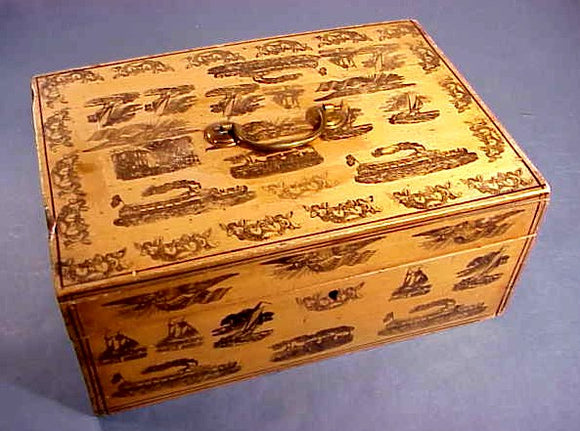 Rare American decorated box.