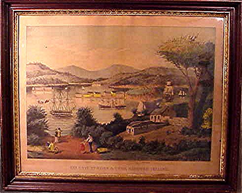 Rare American print of Cork Harbor, Ireland