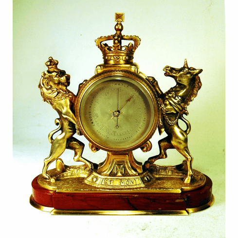 Rare and choice antique desk  barometer,
