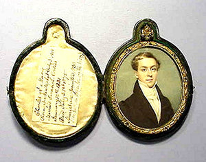 Rare and choice Nantucket miniature portrait.