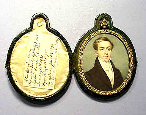 Rare and choice Nantucket miniature portrait.