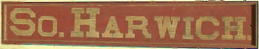 Rare antique Cape Cod Railroad sign 