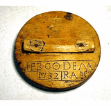 Rare antique carved and dated BUTTER PRINT