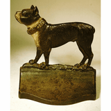 Rare antique cast iron BULL DOG bookend.