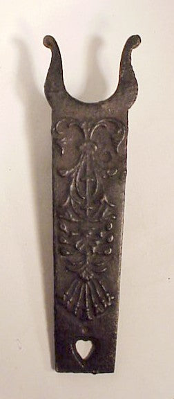 Rare antique cast-iron signed bootjack