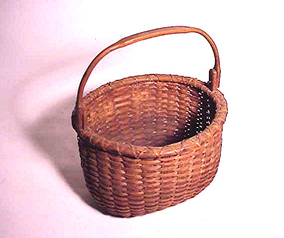Rare 19th C. Nantucket Basket by Thadeus Coffin Defreiz