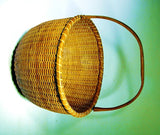 Rare antique Nantucket Lightship basket signed WILLIAMS