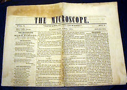 Rare antique Nantucket newspaper