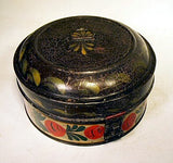 Rare antique painted and decorated SPICE TIN