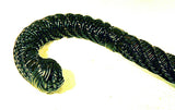 Rare antique painted macrame covered cane