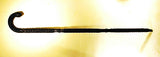 Rare antique painted macrame covered cane