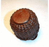 Rare antique painted MINIATURE Nantucket basket.