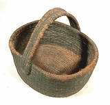 Rare antique RYE basket for keys.