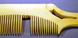 Rare antique scrimshaw walrus ivory comb