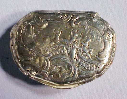 Rare antique silver snuff box circa 1750.