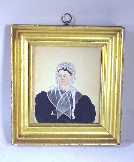 Rare antique watercolor portrait from Nantucket