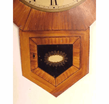 Rare clock maker's painted window sign