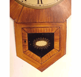 Rare clock maker's painted window sign