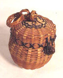 Rare miniature woven splint basket