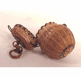 Rare miniature woven splint basket