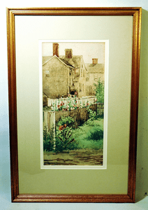 Rare Nantucket watercolor by Amelia Watson
