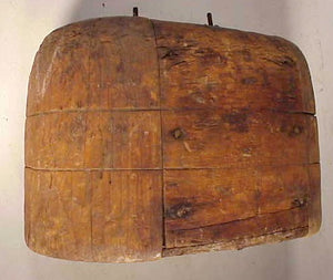 Rare round wooden Nantucket Lightship Basket mold.