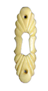 Rare Scrimshaw Escutcheon Plate