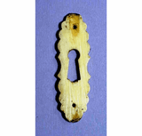 Rare Scrimshaw Escutcheon Plate