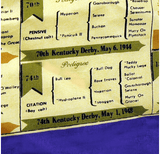 Rare vintage silk scarf of KENTUCKY DERBY WINNERS 1948
