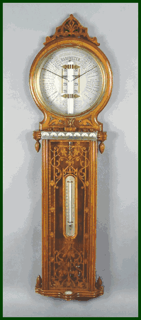 Rare wall barometer by Joseph H. Davis, London