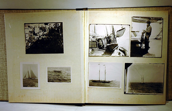 Rare whaling photograph album from New Bedford.