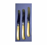 Set of 10 antique sterling silver  knives Sheffield 1904