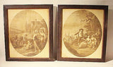Set of four antique prints of the FOUR SEASONS
