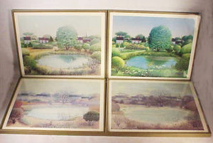 Set of four original prints by Robert Bushong