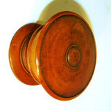 Small antique treenware covered jar 1857