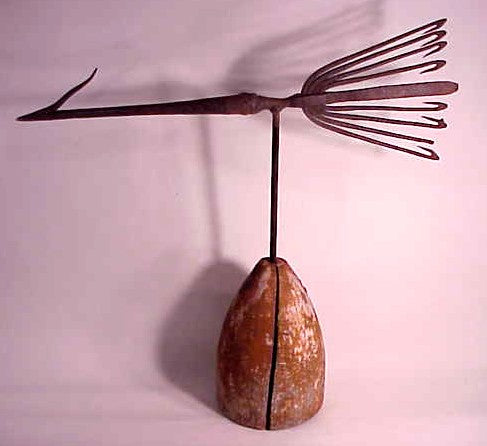 Unusual folk made weathervane