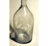 Unusual glass bottle with EAGLE