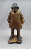 Vintage 15" Old Salt Doorstop with Rare Gold Finish by Eastern Specialty