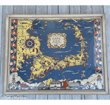 Vintage 1937 Jack Atherton Pictorial Map of Cape Cod
