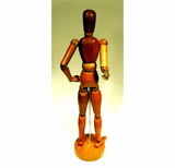 Vintage ARTIST"S wooden model.