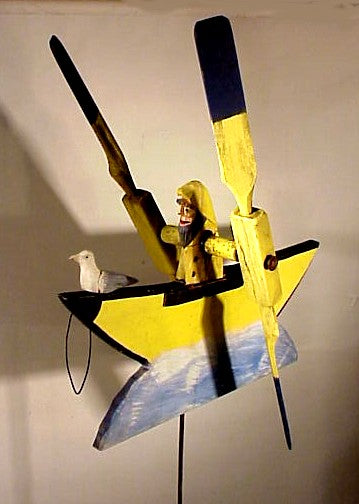 Vintage Cape Cod OLD SALT whirligig