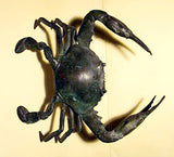 Vintage cast bronze CRAB ornament