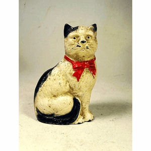 Vintage cast iron CAT BANK