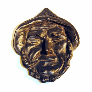 Vintage cast iron OLD SALT dish