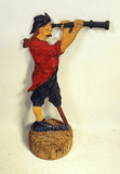 Vintage cast metal peg leg PIRATE