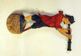 Vintage cast metal peg leg PIRATE